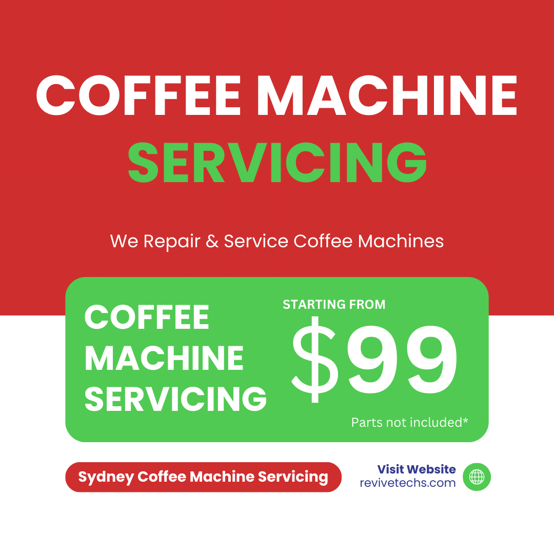 Coffee Machine Servicing & Repairs $99